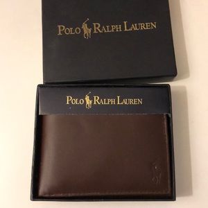 NWT Brown Leather Polo men’s Wallet
